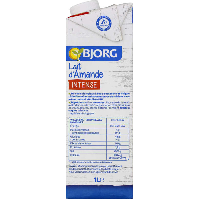 Bjorg Lait d'Amande Intense Bio 1L