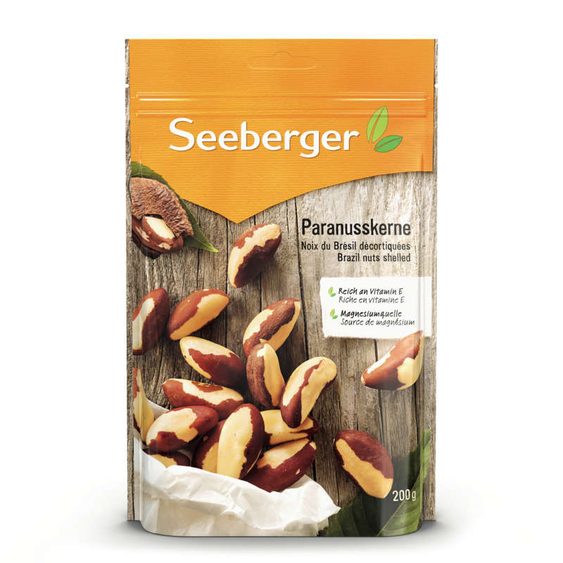 Seeberger Noix Du Brésil Décortiquées, Nature 200G